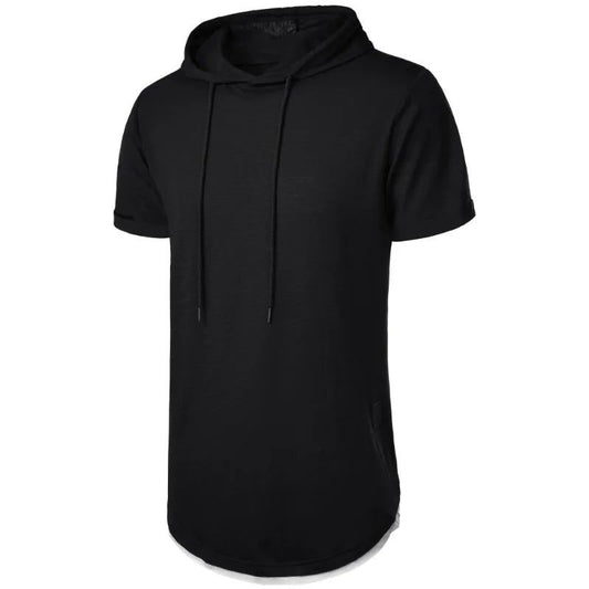Lightweight Men's Short Sleeve Hoodie T-shirt
