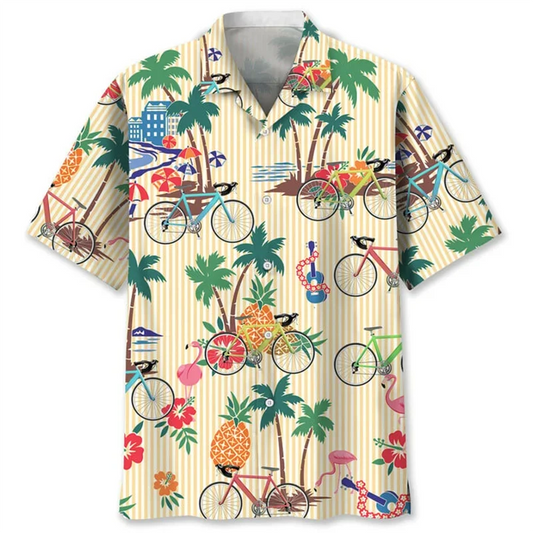 Colorful Tropical Hawaiian Shirt for Men