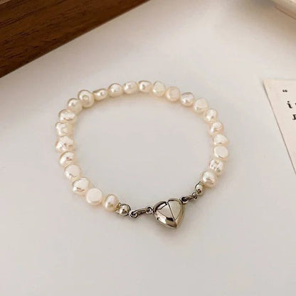 Luxury 925 Sterling Silver Pearl Knot Bracelet