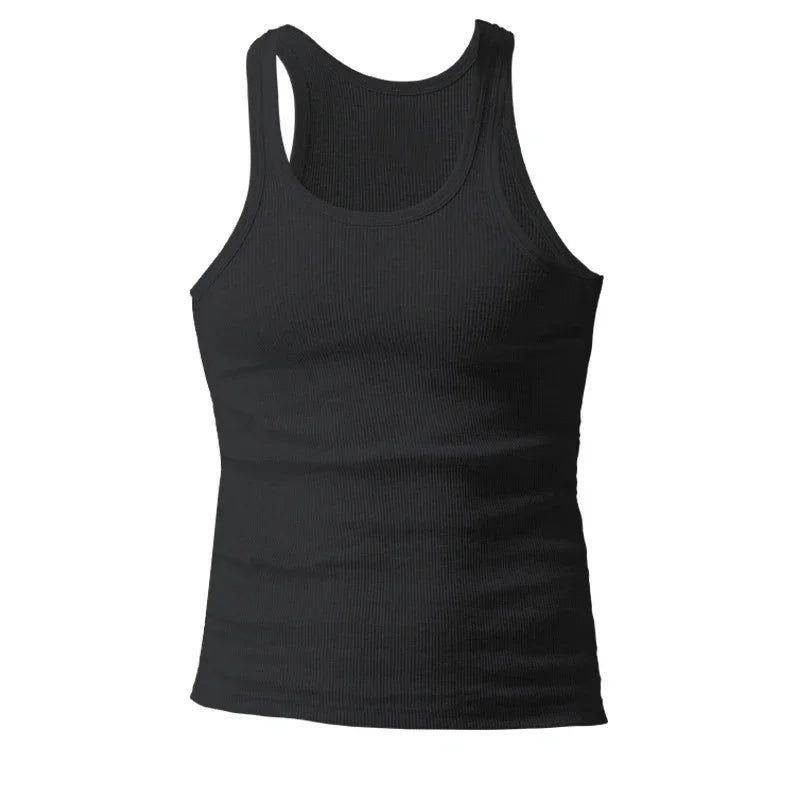 Men's Slim Fit Ribbed Tank Top