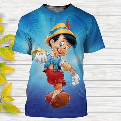 2024 Anime Pinocchio 3D Print T-Shirt
