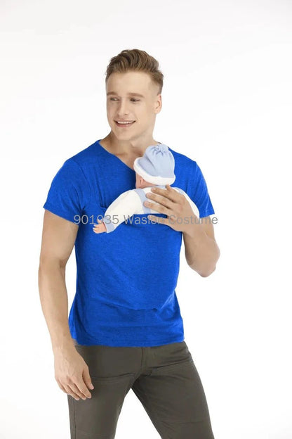 Men's Pocket T-Shirt for Babywearing Parents