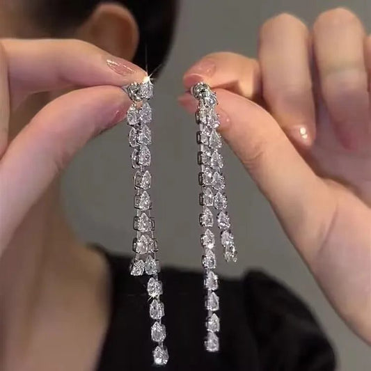 Elegant Geometric Dangle Earrings for Weddings