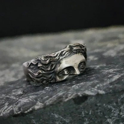 Vintage Greek Mythology Venus Half Face Ring