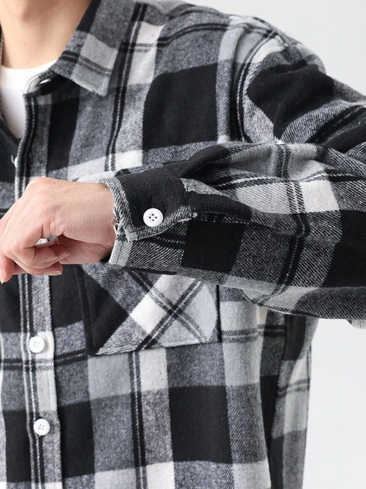 Plus Size Flannel Shirt for Men