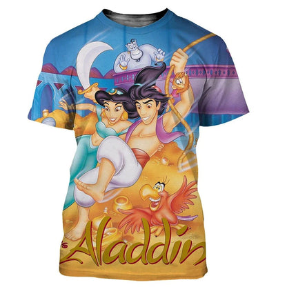 3D Printed Aladdin T-Shirts for Men Women