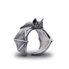Vintage Gothic Dragon Bat Rings for Women