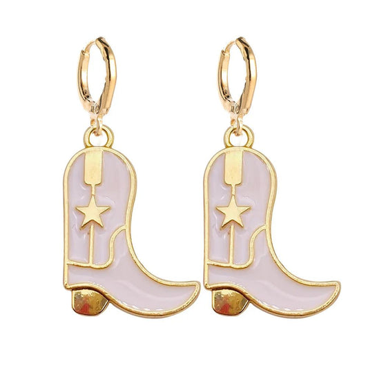 Trendy Western Cowboy Earrings for Beach Parties