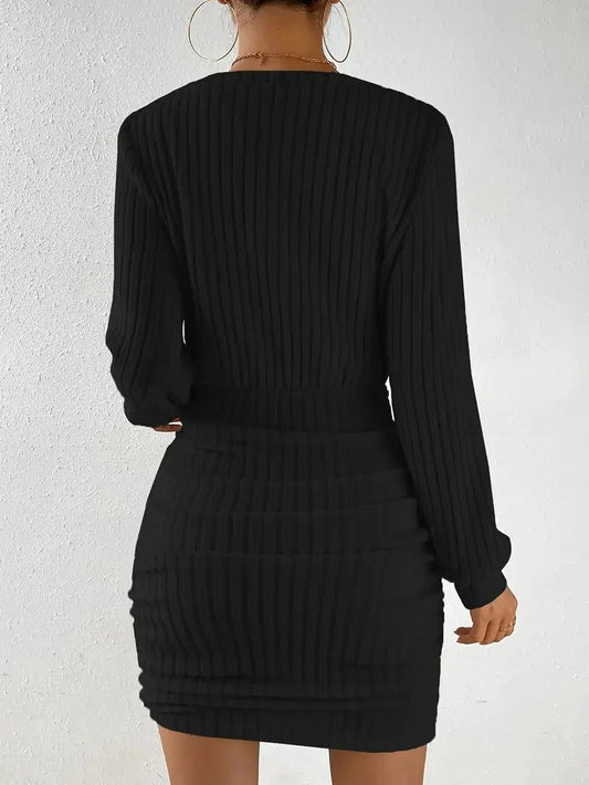 Women’s Warm Knitted Bodycon Sweater Dress