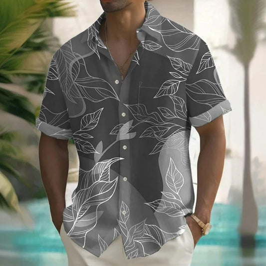 2024 Men's 3D Beach Flower Hawaiian Shirt