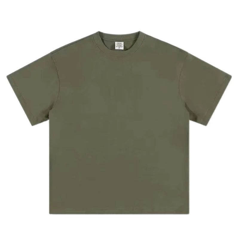 Heavy-Duty Cotton T-Shirt for Men, 500g