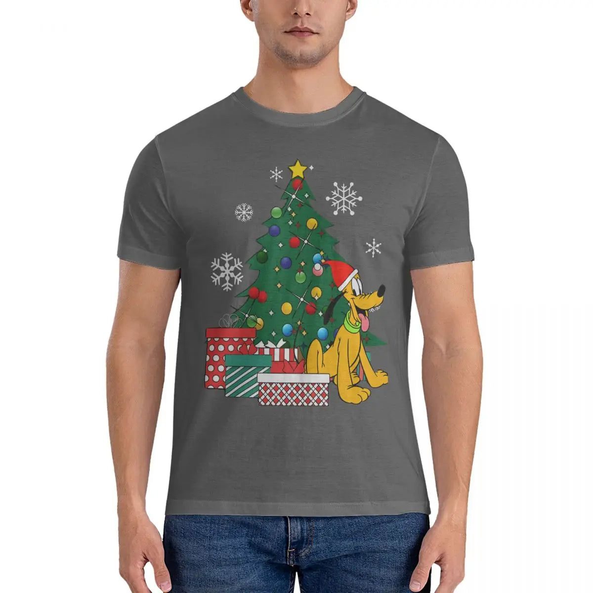 Casual Men's Christmas Tree T-Shirts 6XL