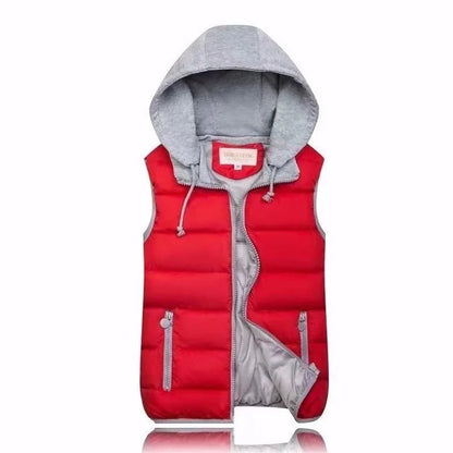 Korean Women Puffer Vest Warm Oversized