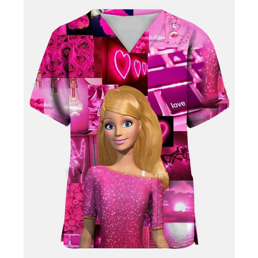 Cute Nurse Scrubs T-Shirt for Women