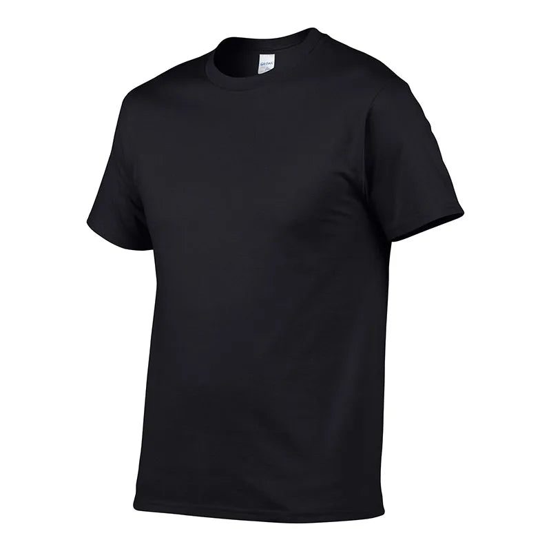 High Quality Men's Cotton Solid Color T-Shirt