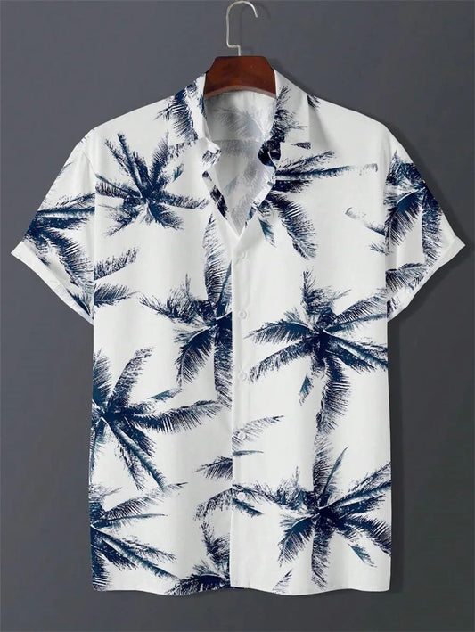Men's 3D Printed Hawaiian Polo Shirt Summer