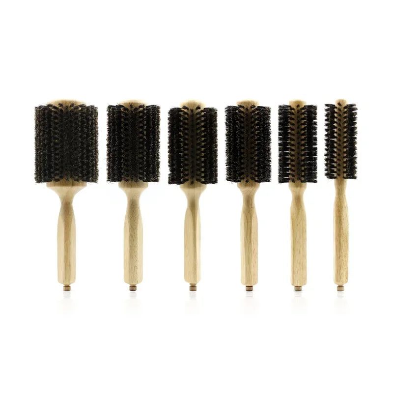 Professional Round Brush with Boar Bristles