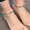 Boho Vintage Turquoise Anklet for Women