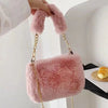 Winter Plush Crossbody Tote Bag for Women