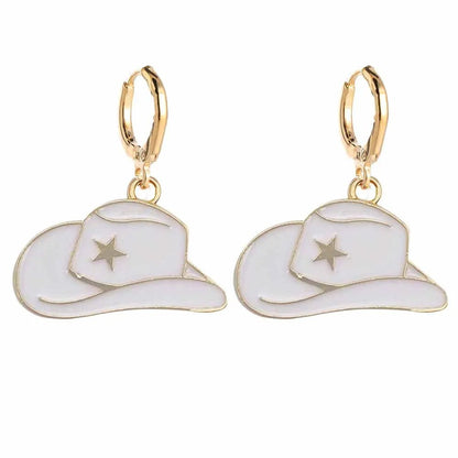 Trendy Western Cowboy Earrings for Beach Parties
