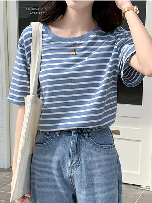 2024 Summer Women’s Striped Long Sleeve Tee