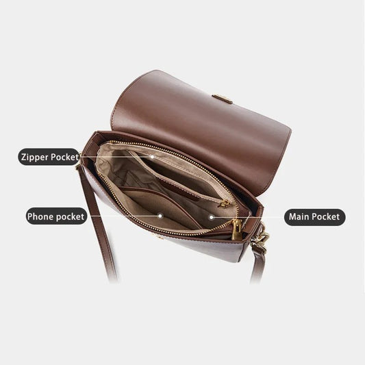 Genuine Leather Crossbody Bag for Women