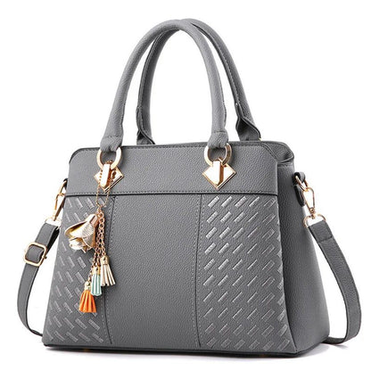 Stylish Women's Tassel PU Leather Handbags