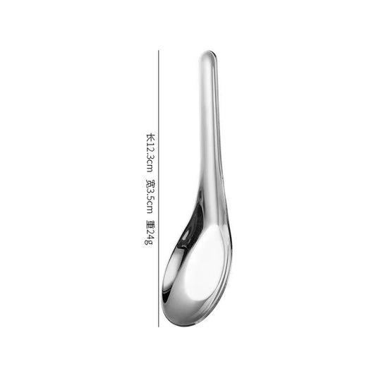Large Capacity 304 Stainless Steel Soup Spoons