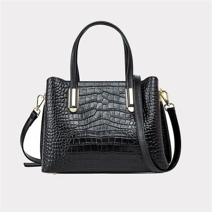 Genuine Leather Crocodile Print Tote Bags