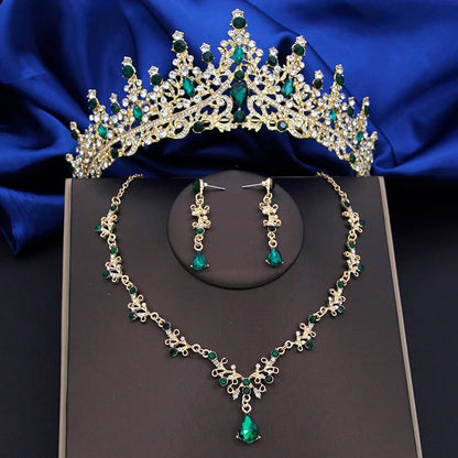 Elegant Silver Water Drop Bridal Jewelry Set