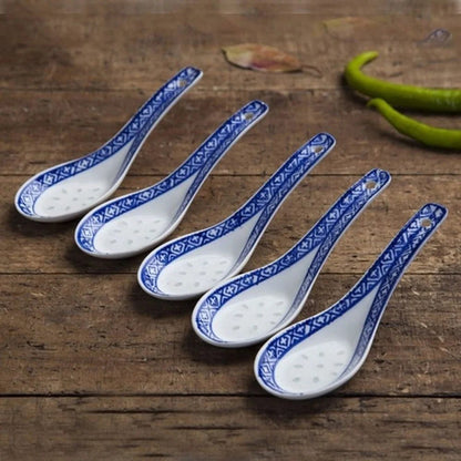 5 Ceramic Soup Spoons for Dining Elegance