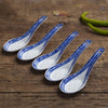 5 Ceramic Soup Spoons for Dining Elegance