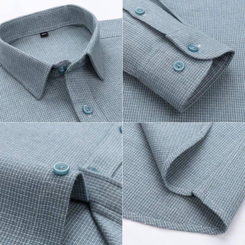 Men's Flannel Shirt: Soft Cotton Slim Fit