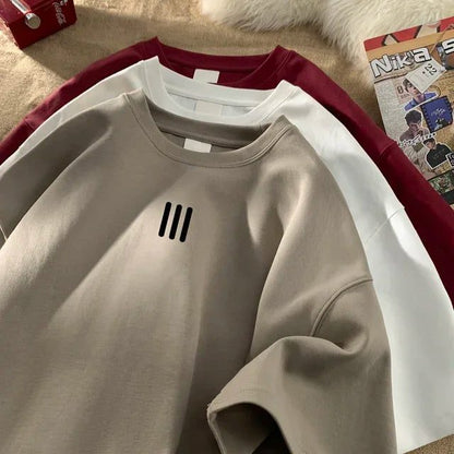 Men's Oversized Cotton T-Shirts for Summer