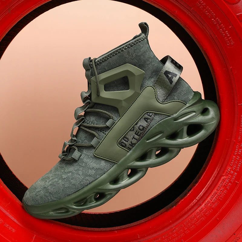 Men's Lightweight Breathable High Top Sports Shoes