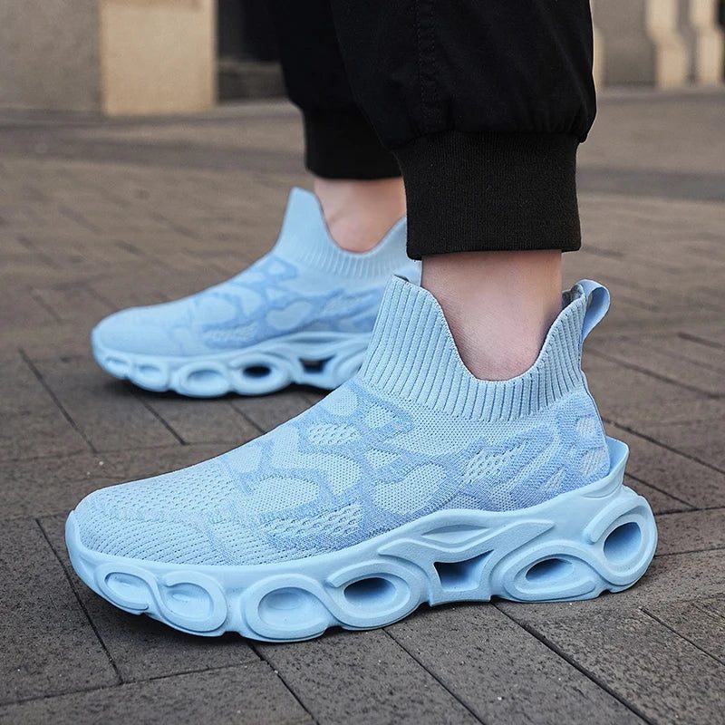 Lightweight Breathable Blue Running Shoes for Men