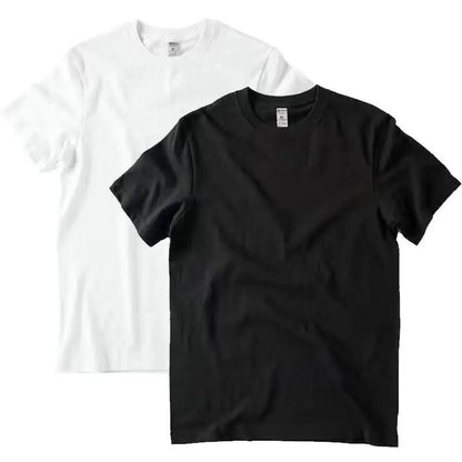 2pcs Cotton T-Shirts for Men and Women