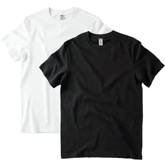 2pcs Cotton T-Shirts for Men and Women