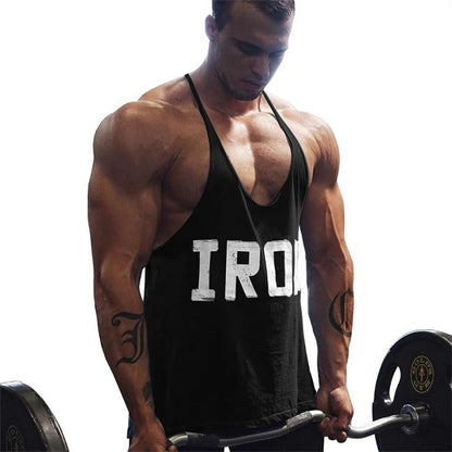 Men's Cotton Workout Tank Top for Bodybuilding