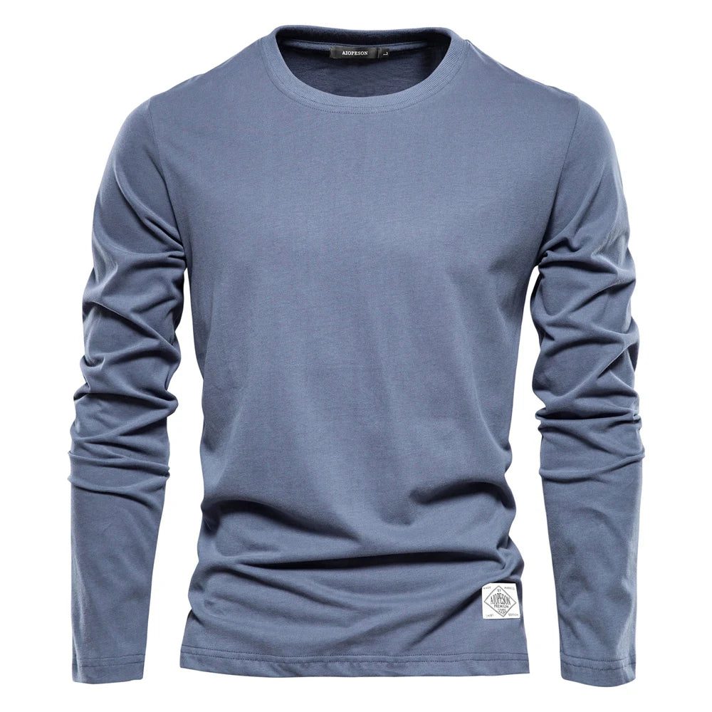 High-Quality Cotton Long Sleeve T-Shirt for Men