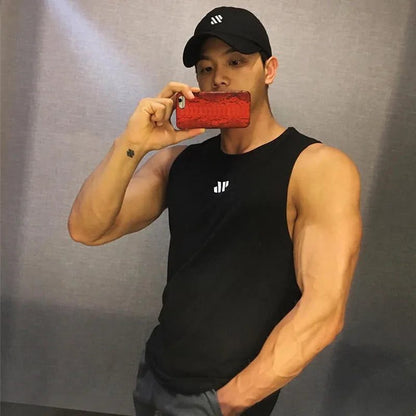 Men's Breathable Mesh Tank Top for Fitness