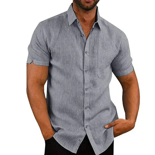 Men's Casual Summer Cotton Linen Shirts