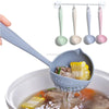 Long Handle Slotted Spoon 2in1 Soup Strainer