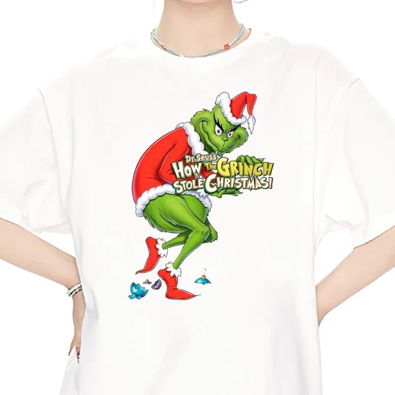 Couple Christmas T-Shirt Short Sleeve Fashion