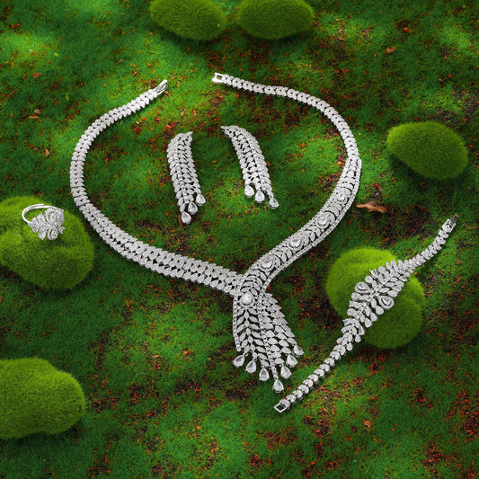 2023 Bridal Wedding Jewelry Set - 4 Pieces