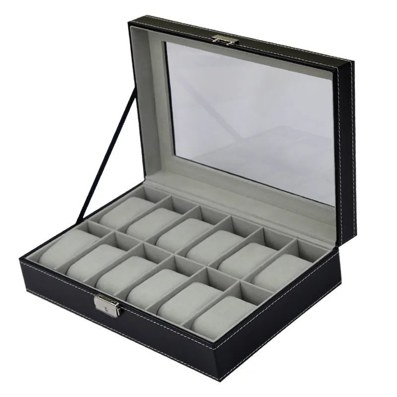 Travel Watch Organizer Case with Jewelry Storage