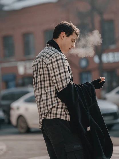 Men's Oversized Flannel Plaid Shirts 2024