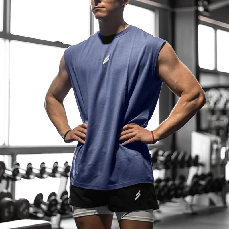 Men's Breathable Mesh Tank Top for Summer Fitness