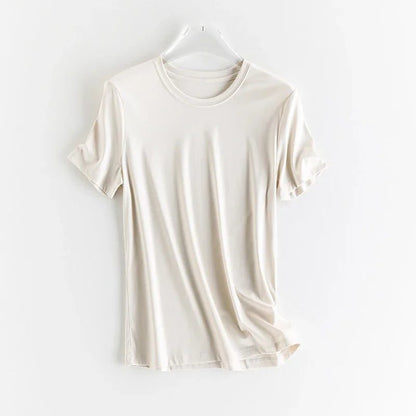 Luxury Silk Cropped T-Shirts for Women