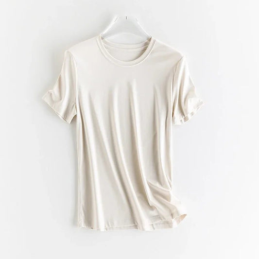 Luxury Silk Cropped T-Shirts for Women